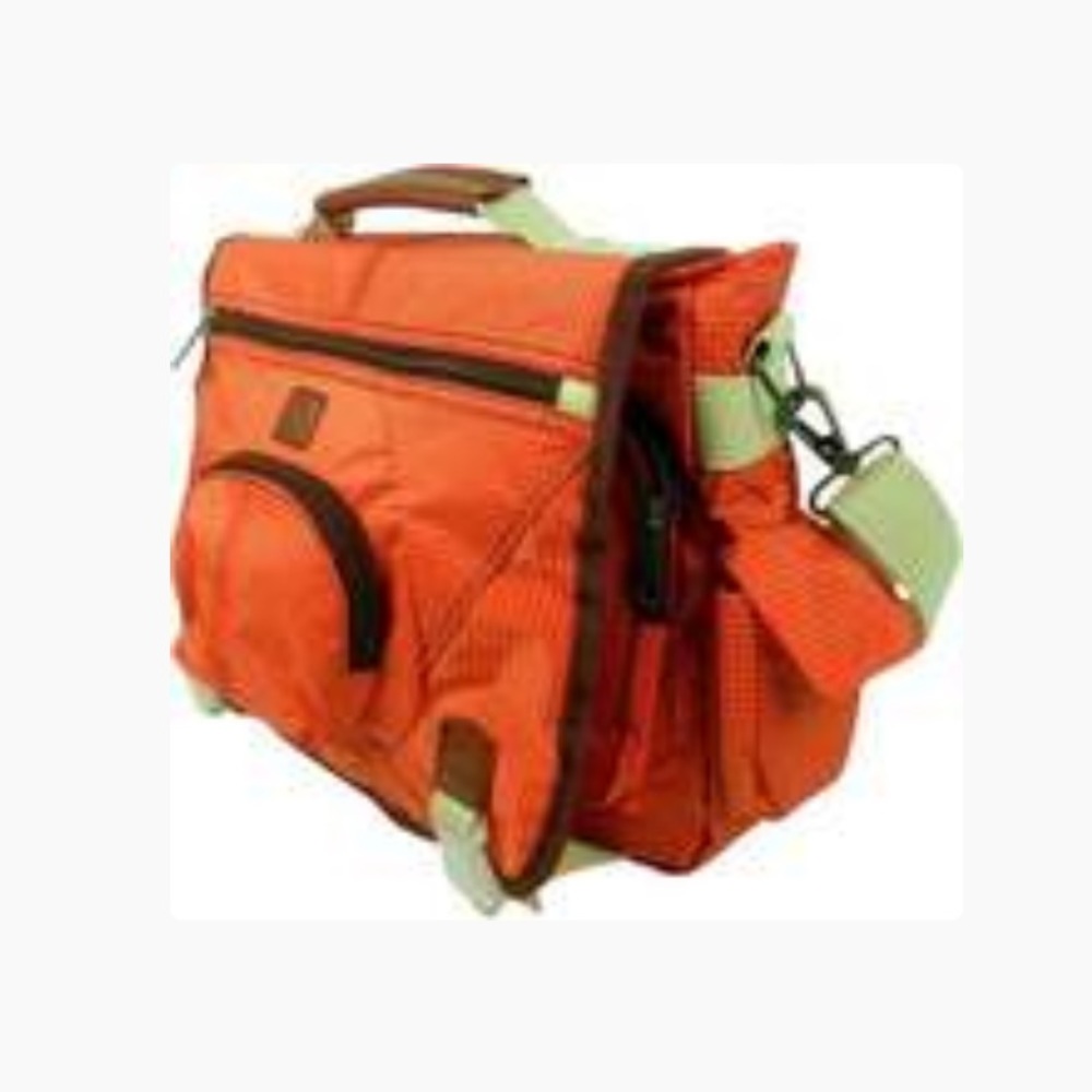 RBX Unisex Orange Crossbody Messenger Bag